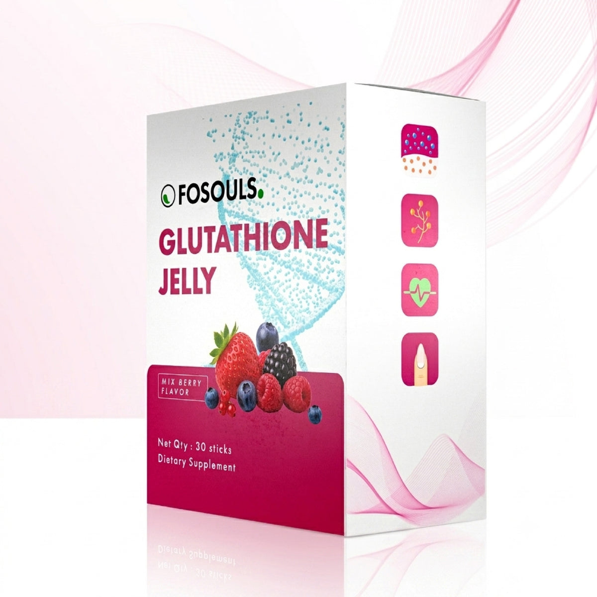 Glutathione Jelly | Mixed Berry | 30 Sticks