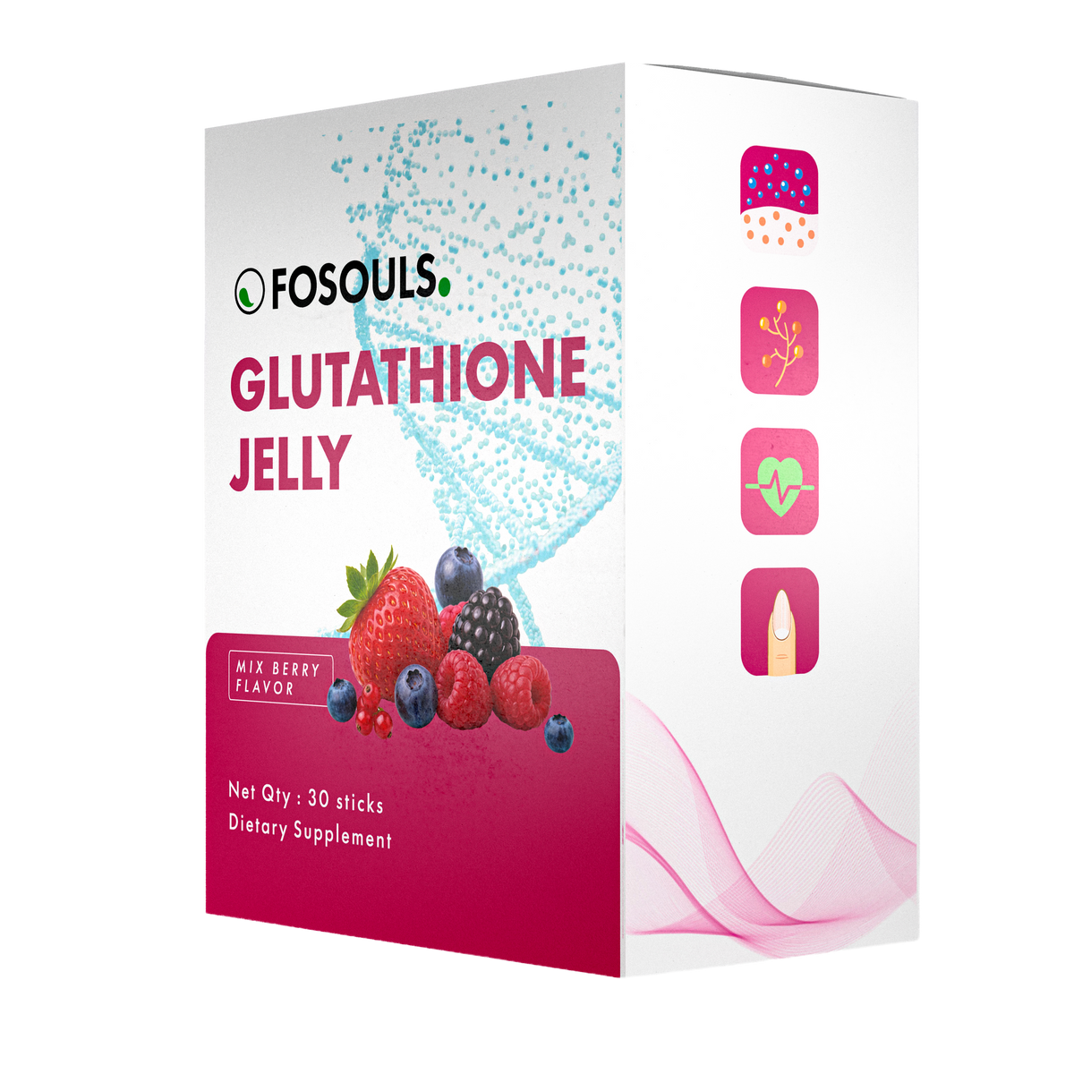 Glutathione Jelly | Mixed Berry | 30 Sticks