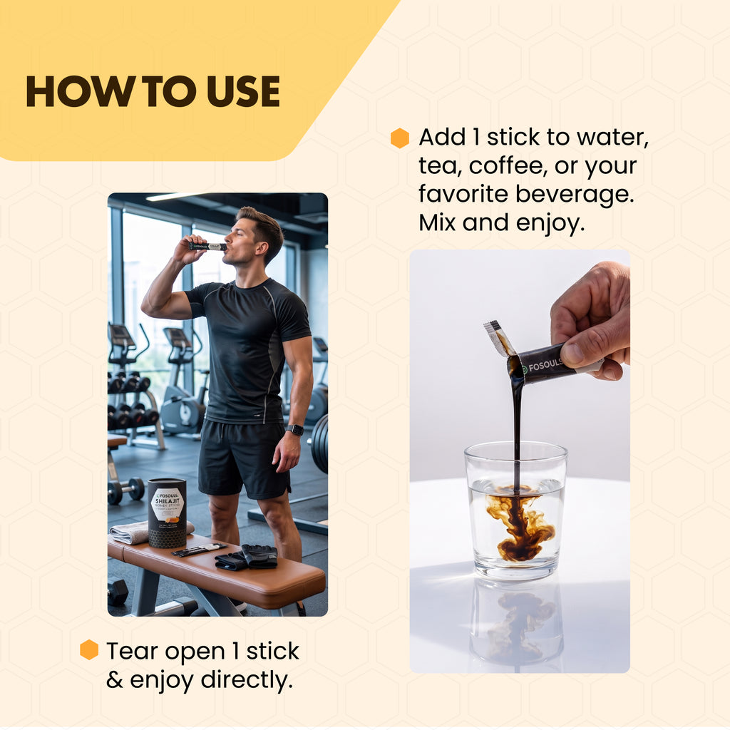 Shilajit Honey Sticks | Honey + Saffron | 30 Sticks