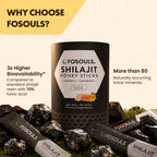 Shilajit Honey Sticks | Honey + Saffron | 30 Sticks